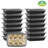 Disposable 28 oz Square Fast Food Containers - Pack of 50