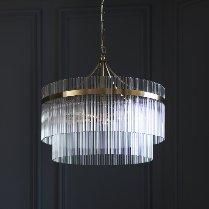 Geira 5 - Light Unique/Statement Chandelier, Antique Brass