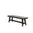 Contemporary Style 1Pc Dining Bench Grey Color Wooden Seat Dining Room Bench