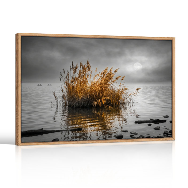 Golden Reeds, reproduction d'art sur toile, ensemble de 1, Naturel, H 36 po x l 48 po
