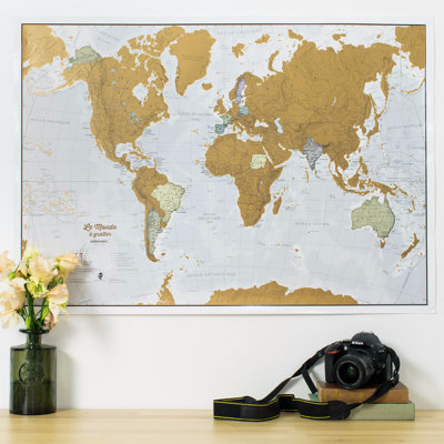 Scratch the World?? - French Language 1 Piece Wall Art