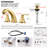 Widespread 2-handle Bathroom Faucet with Drain Assembly-50494408
