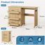 120 cm x 40 cm Split Top Table with Sewing Machine Platform and Wheels-125039577