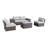 Khaleeqa Wicker Fully Assembled 4 - Person Seating Group with Cushions