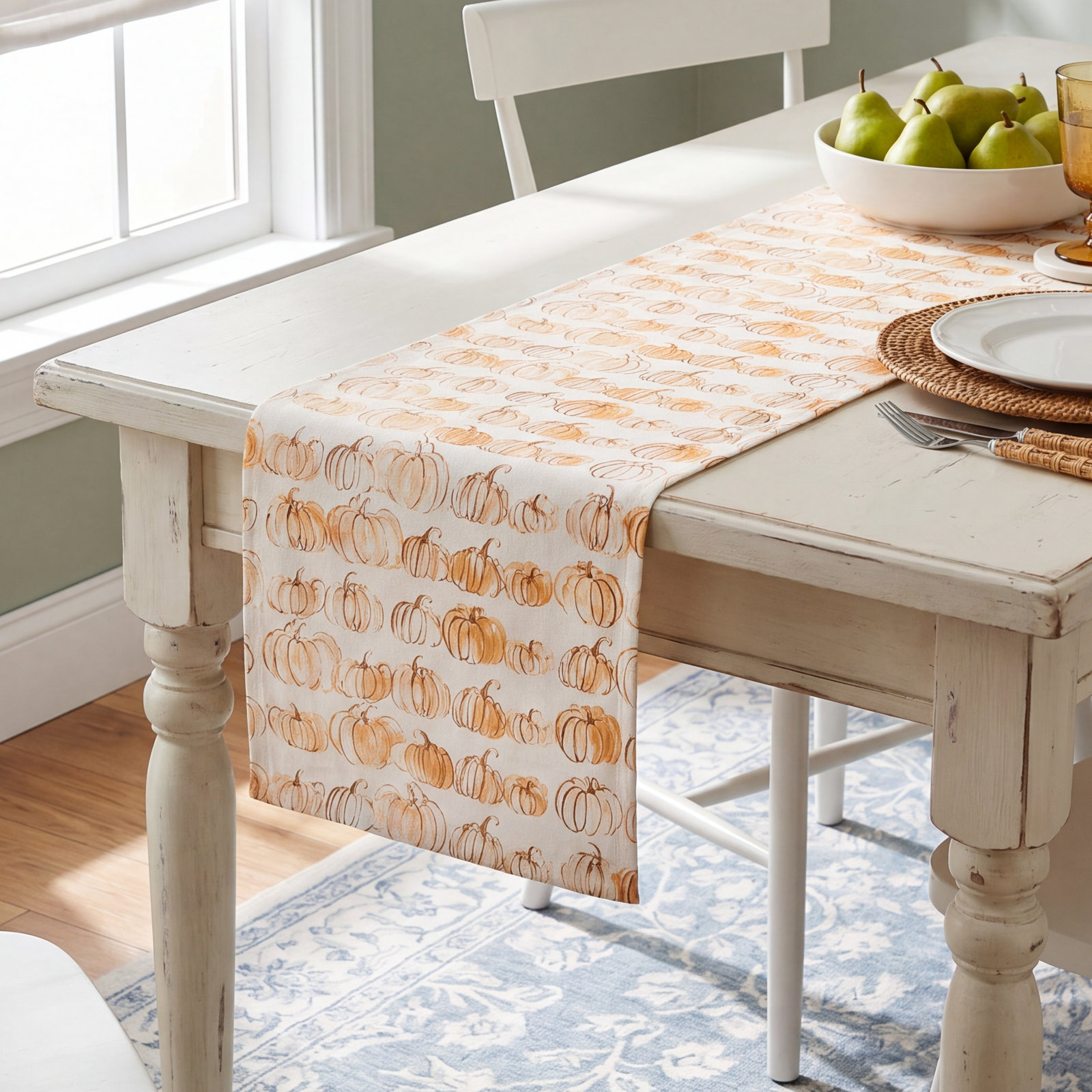 Eureka No Pattern Halloween Table Runnner, 90" L x 16" W