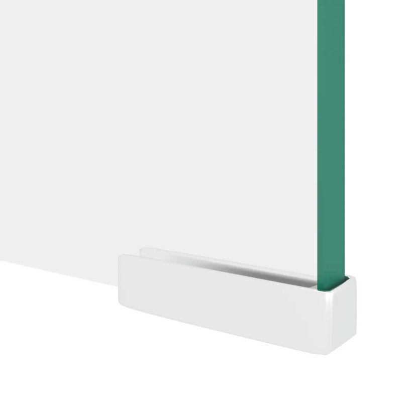 Wakeland TV Stand/Monitor Riser Glass, 110cm, Green