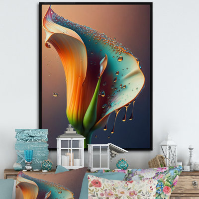 Marilee Gren et fleur de lys blanc Calla VI - reproduction sur toile