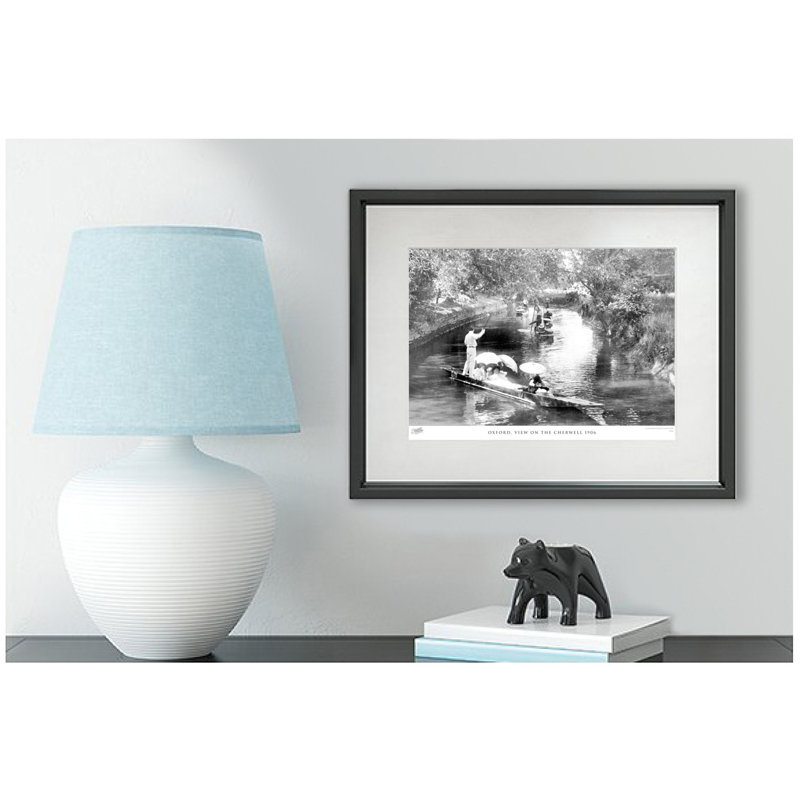 Oxford, View On The Cherwell 1906 by Francis Frith - Single Picture Frame Print, 28cm H x 36cm W x 2.3cm D