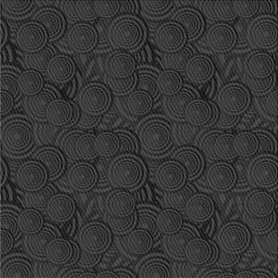 Tapis noir à motifs géométriques