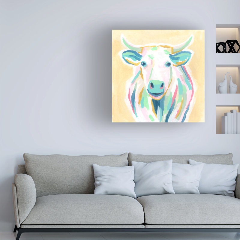 "Pop Pasture III" sur toile, H 24 po x l 24 po