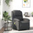Recliner Chair, Adjustable Backrest/ Footrest, Real Leather-1996818317-1996818304
