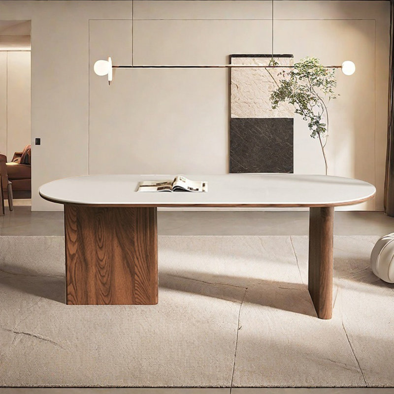 Table de salle à manger style rétro français, H 29,52 po x L 62,99 po x l 31,49 po
