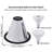 Collar 6" Recessed Light Baffle Trim, Full Metal Can Light Trim for Halo and Juno Remodel, White-109011911