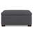 Gabbie 36"W Upholstered Polyester Linen Contemporary Square Lift-Up Coffee Table Storage Ottoman with Hidden Storage
