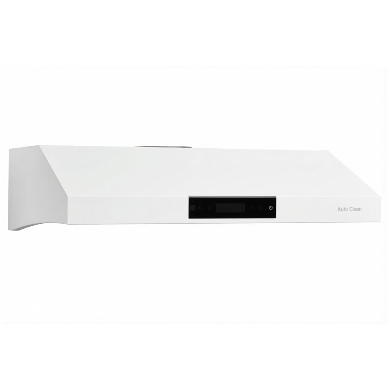 Hotte de cuisine sous le comptoir de 30 po en acier inoxydable de 950 pi³ / min Hauslane, Blanc mat, 30"