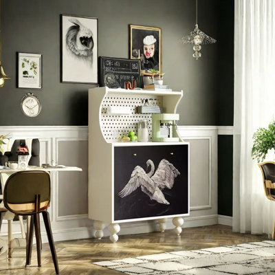 Modern art multi-purpose accent cabinet