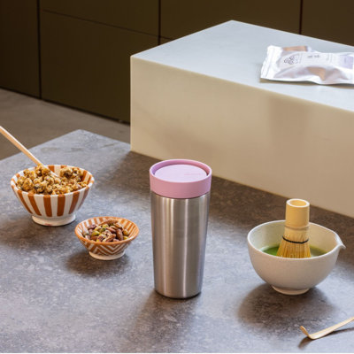Brabantia Make & Take Insulated Cup, Medium, 12.2 fl oz (360 ml), Stainless Steel