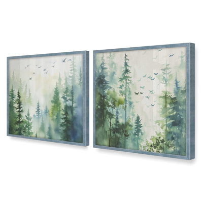 «Woodland Birds In Mist»