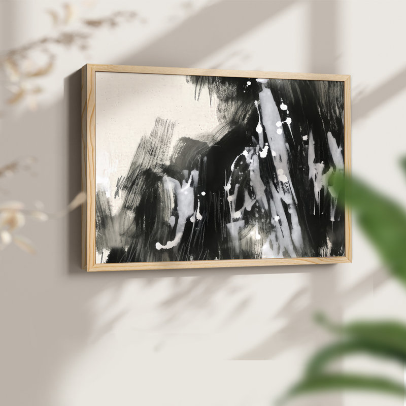 Soft Scale II -Framed Print - Restickable, 11" H x 14" W, Natural