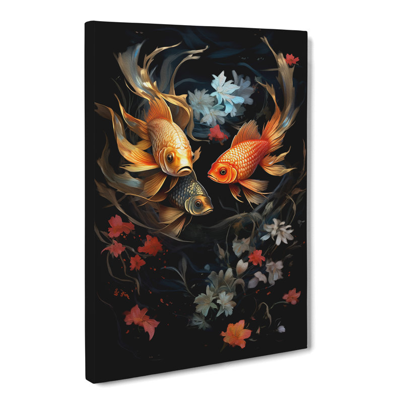 Pisces Fish Zodiac Classicism No.2 - Print, 60cm H x 40cm W x 3cm D