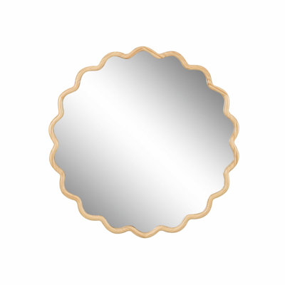 Accent Mirror For Indoor, Wooden Frame Vanity Mirror, Modern Wall Mirror For Bathroom, Bedroom, Living Room