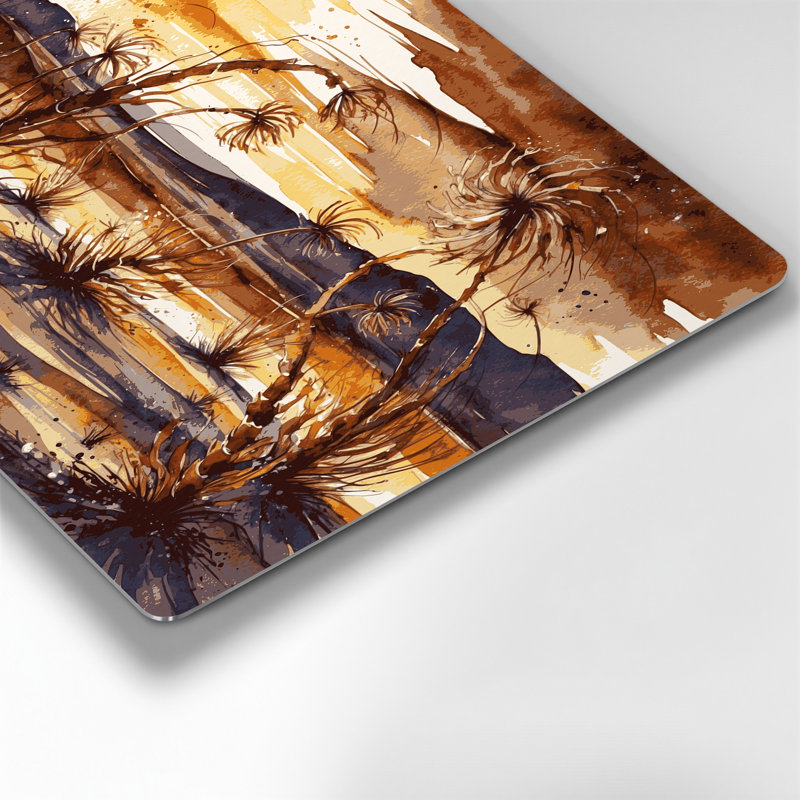 Art mural en métal noir Southwestern Plants Tumbleweed 195, H 132 po x l 168 po x P 0,05 po
