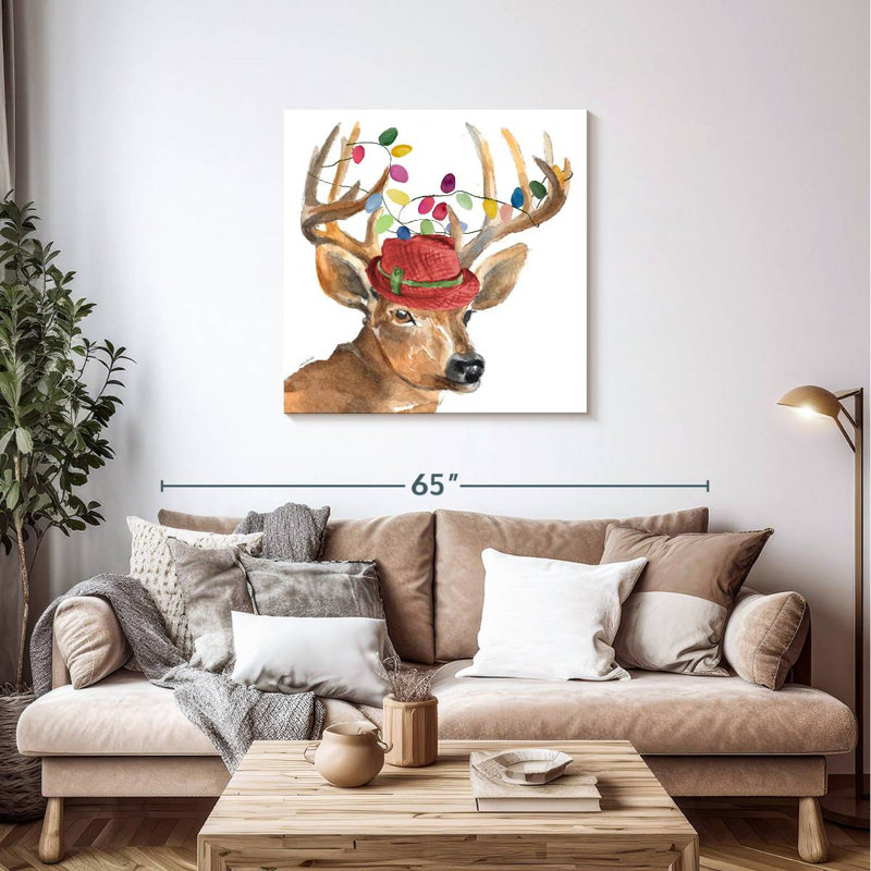 Brampt Christmas Lights Reindeer Hat, 36" H x 36" W