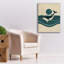 Toile épique «White and Green Minimalist Whale Design» par Momart, 18 po x 26 po-106420156