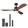 132.1cm Calisse 3- Blade LED Ceiling Fan with Remote Control and Light Kit Included