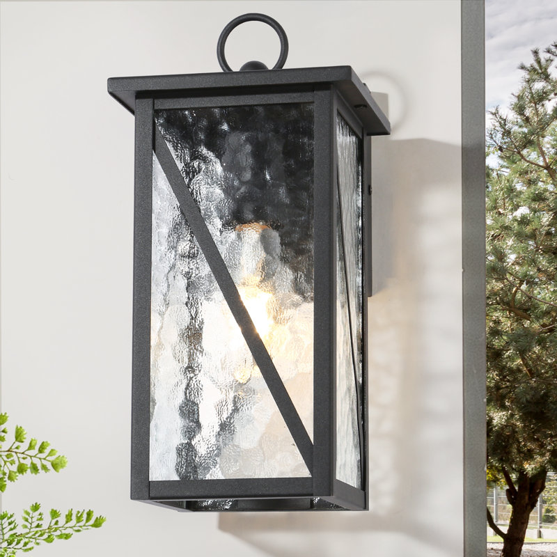 Dekotah 1- Light Iron Black Textured Wall Sconce