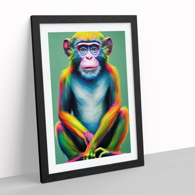 XV1022-2999X Neon Monkey No.2 - Single Picture Frame Print