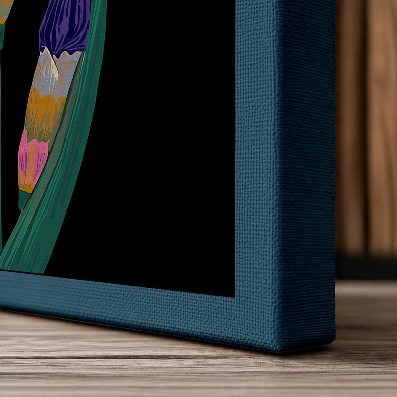 Print, 24x16 - 61.0 x 40.6 cm, Teal Border
