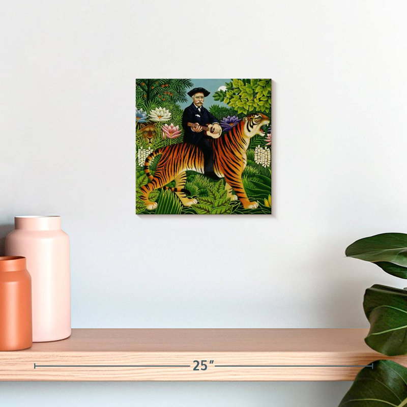 Le rêve d'Abarca Henri Rousseau, H 10 po x l 10 po