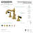 Kingston Brass Duchess Two-Handle 3-Hole Deck Mount Widespread Bathroom Faucet with Pop-Up Drain-46358463