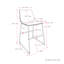 Tabouret de comptoir 25,5 po-645744173