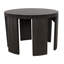 Fluted Solid Wood End Table