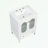 Susu Glass Freestanding Bathroom Cabinet