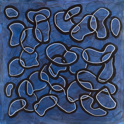 Blue Painting by Joyce Creiger