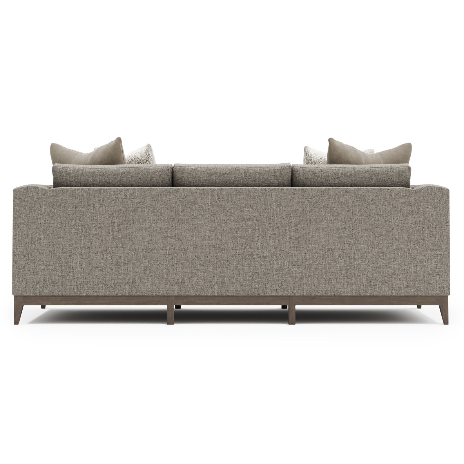 Noel Velvet Sofa, Beige 1697-012, 27.50" H x 88" W x 40" D, Portobello