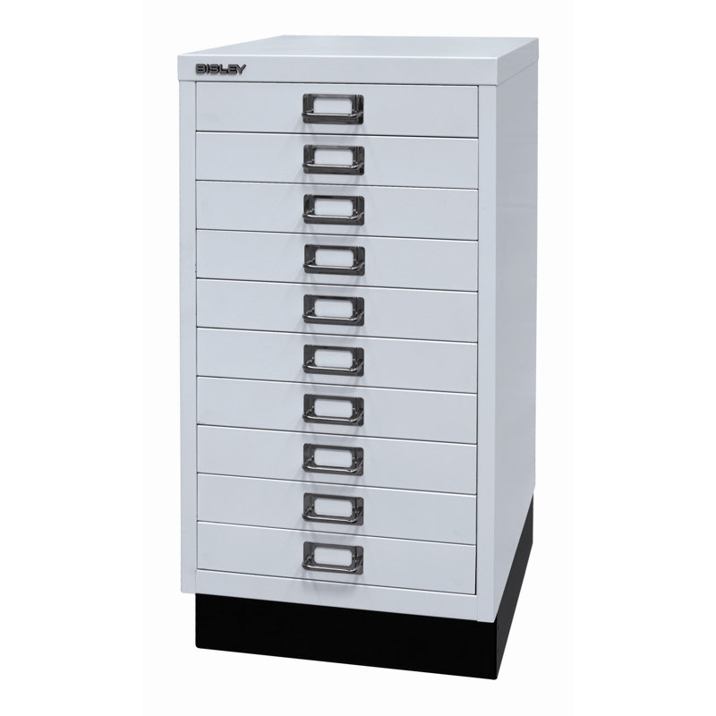39er 34.9cm Wide 10 -Drawer File Cabinet, Light grey