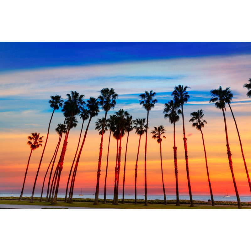 California Sunset by LUNAMARINA - Wrapped Canvas Print, 30cm H x 46cm W