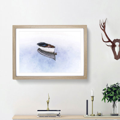 Reflection of a Boat - Picture Frame Painting Print