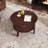 Vintage Round Coffee Table with Practical Storage for Various Spaces-775452076