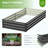 Galvanized Raised Garden Bed with Mesh Crop Cage, Rectangular Planter Box with Animal Protection Net-753054497