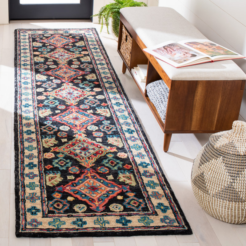Madalene Hand Tufted Wool Southwestern Rug, Runner 2'3" x 11'