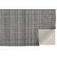 Rectangle Fleurette Handmade Flatweave Polyester Area Rug in Gray/Ivory