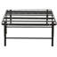 Lit simple en métal pour lit simple - Base de matelas solide et stable, soutien solide, optimisation de l'espace