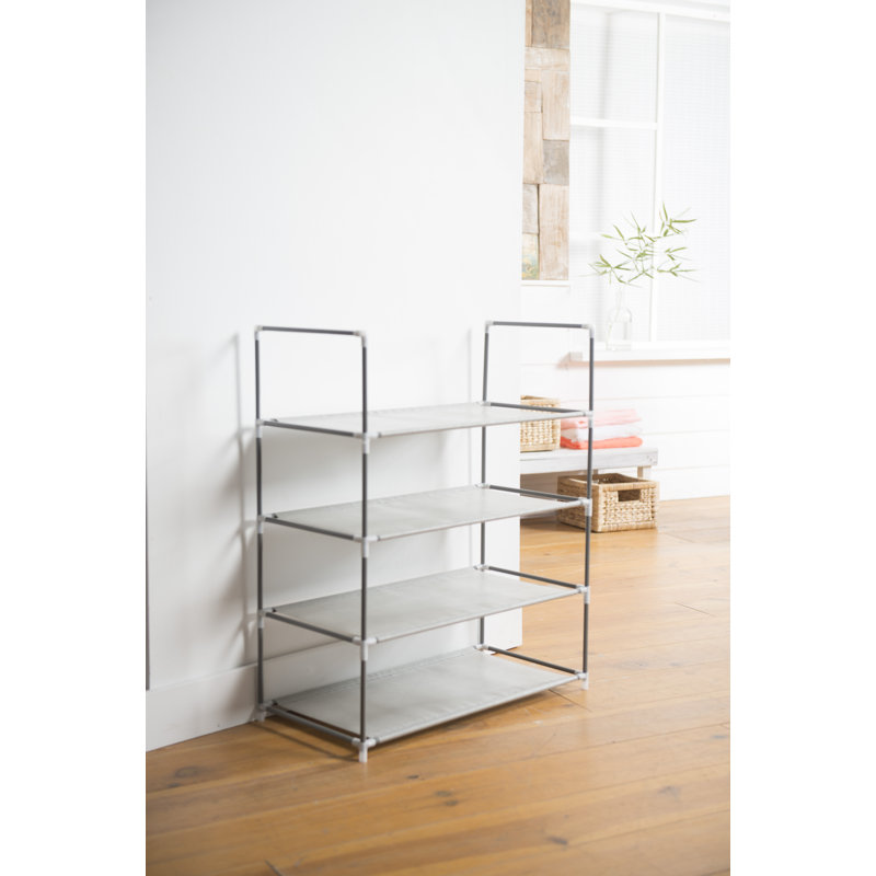 12 Pair Stackable Shoe Rack