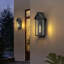 15'' Black Modern Outdoor Wall Sconce