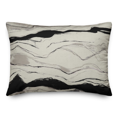 Abstract Outdoor Reversible Throw Pillow